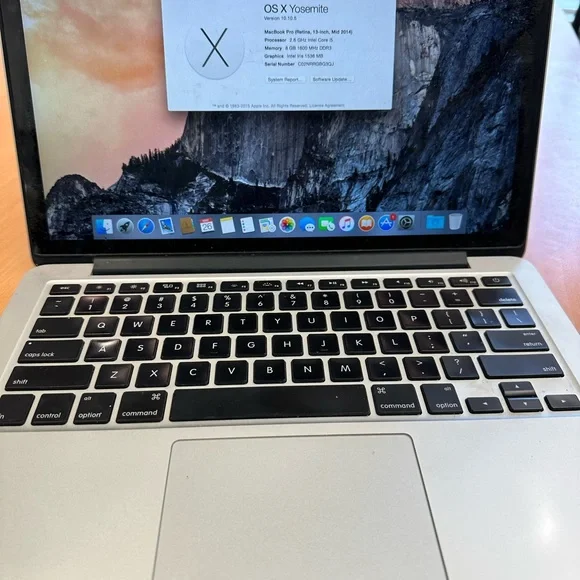 MacBook Pro (retina, 13 inch, mid 2014)